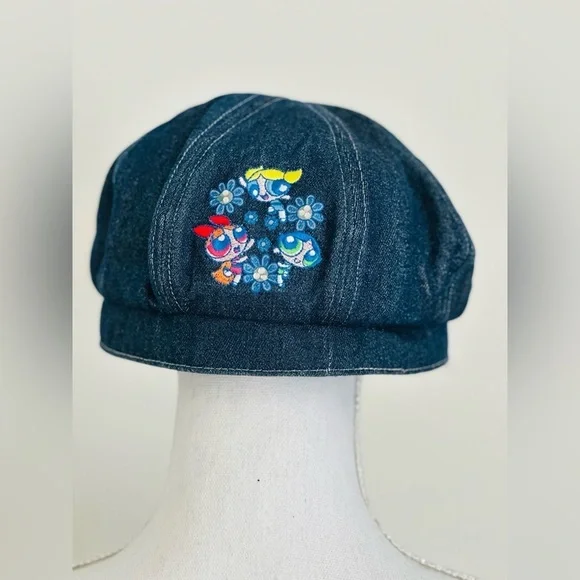 Vintage Cartoon Network Power Puff Girls Denim Hat - Picture 2 of 8